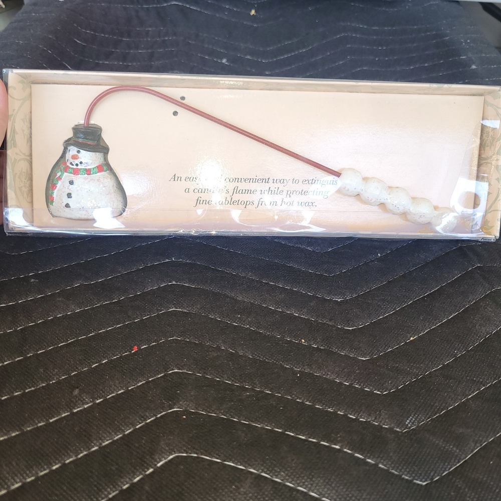 NEW Snowman Candle Snuffer Boston Warehouse
